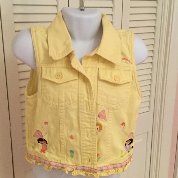 Disney Other - Cute yellow vest with embroidery.