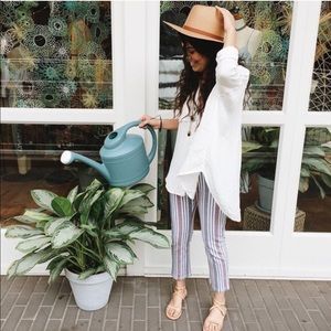 Free People Hi Rise Yard Stripe Pant.