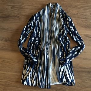 Anthropologie patterned cardigan