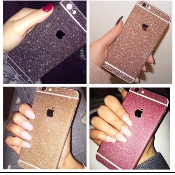 iPhone 6 glitter adhesive ❤️