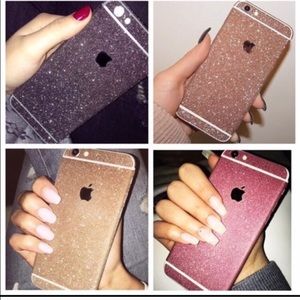 iPhone 6 glitter adhesive ❤️