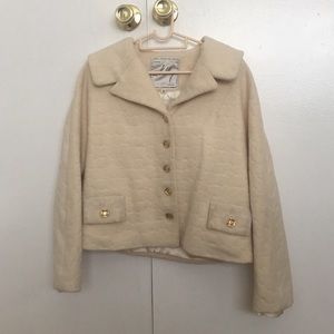 Milly cropped wool jacket