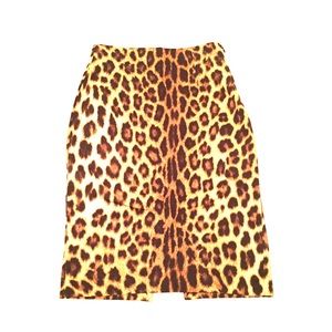 Zara Leopard pencil skirt