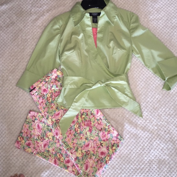 Harold's Pants - Capri pants and wrap shirt