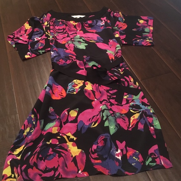 Black Floral Dress. MAKE OFFERS.