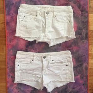 WHITE American Eagle Denim Shorts