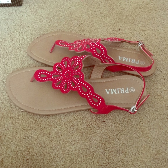 Red sandals