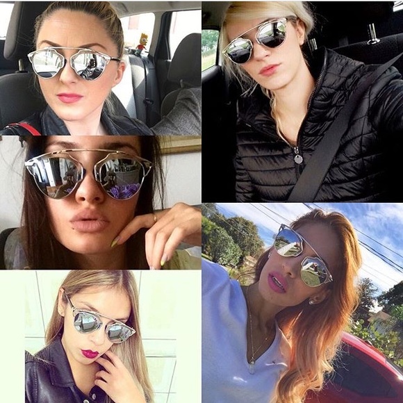 Stunning Clear and Silver Lenses Sunglasses - Picture 3 of 3