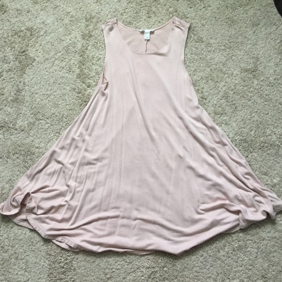 Pink trapeze dress