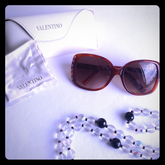 Valentino Sunglasses with Case and Dust Cloth