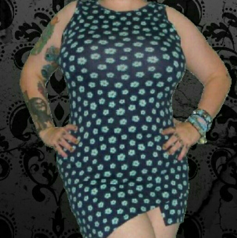 Unique bottom cut dress
