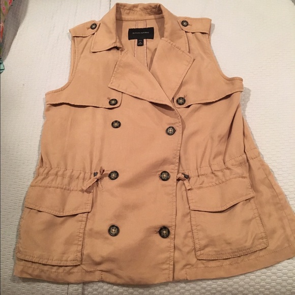Banana Republic Khaki Vest