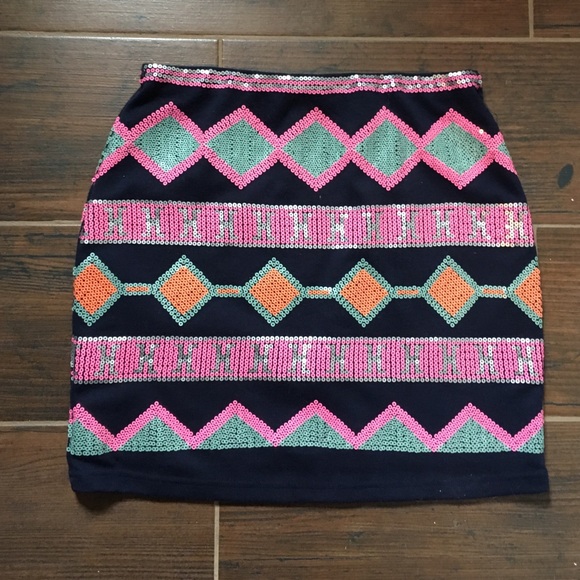 Aztec Sequin Skirt from Francesca's - Picture 1 of 3