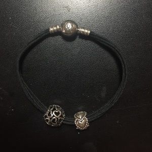 Pandora bracelet and charms