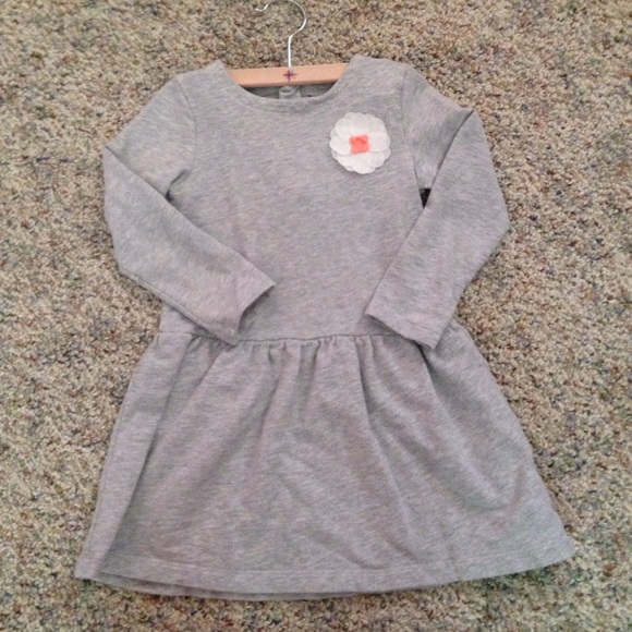 Grey sweatshirt dress