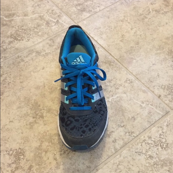 blue on blue sneakers leopard