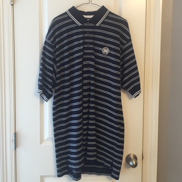 NWOT Navy and white stripe Notre Dame polo.