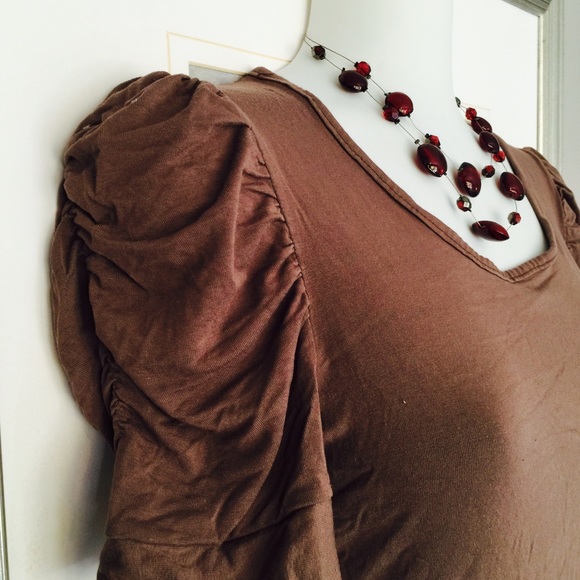 Jow T-shirt lace brown dress
