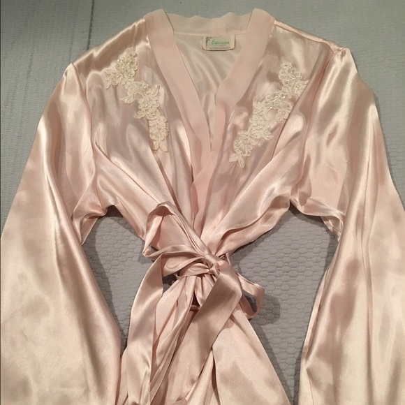 Elegant silk robe