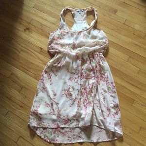 Japanese maple, light pink patterned dress