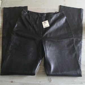 Bebe black leather pants
