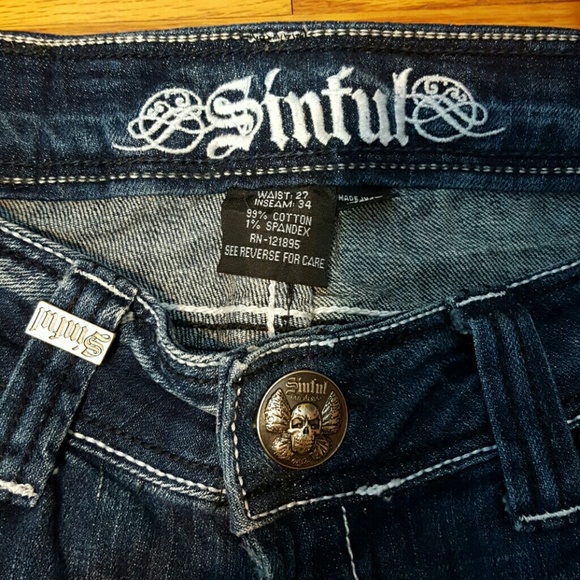 Sold!!!! Sinful Jeans - Picture 3 of 3