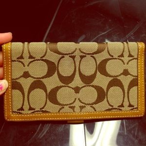Never used COACH checkbook holder