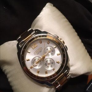 Coach Boyfriend Two Tone Bracelet Watch