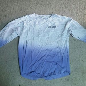 Long sleeve PINK ombre shirt