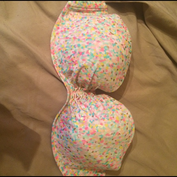 Victoria's Secret floral bandeau bathing suit top