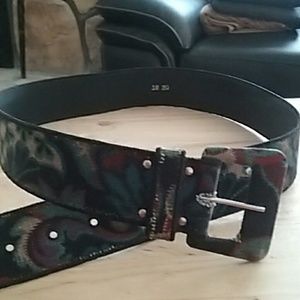 Women"s multicolor floral belt