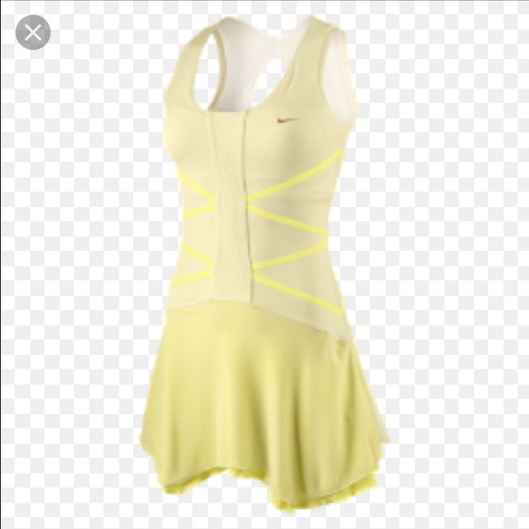 Yellow Nike Tennis dress