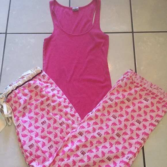 SOLD!!! PINK pajama set, read description.