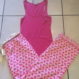 SOLD!!! PINK pajama set, read description.