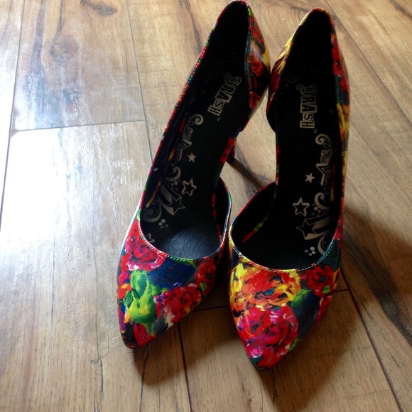 Floral D'Orsay Pumps