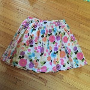 Cute floral cotton skirt