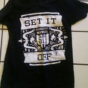 Set It Off band t shirt black emo
