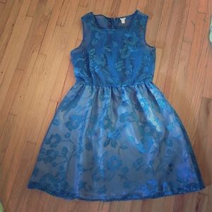 Sheer floral a-line dress from forever 21