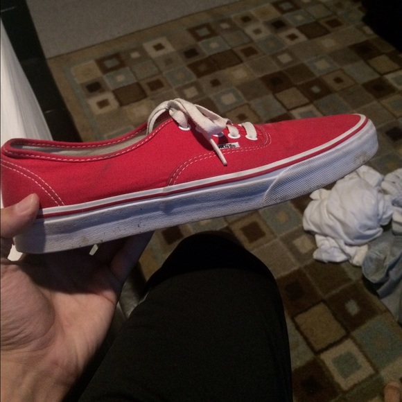 Red Authentic Vans - Picture 2 of 4