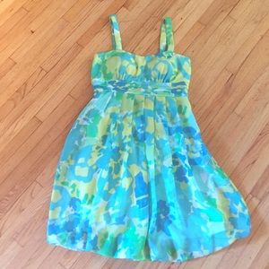 Balloon baby-doll floral dress