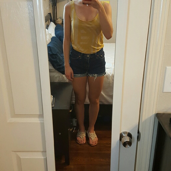 Mustard Aztec Print Tank - Picture 1 of 4