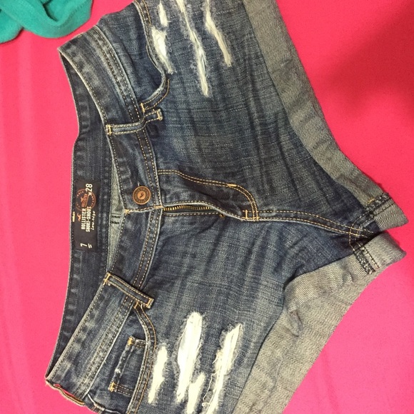 hollister jean shorts