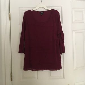 Maroon Blouse