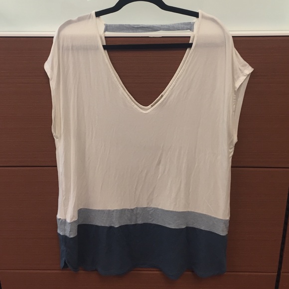 Striped, multi-color tunic