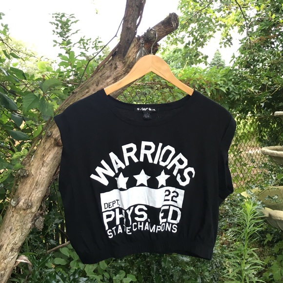 Warriors Phys. Ed State Champs Crop Top - Picture 2 of 4