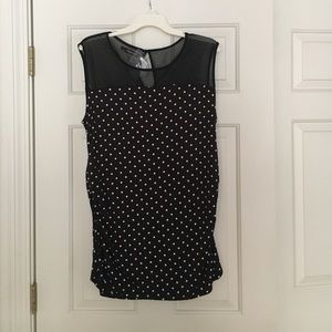 Black Polka Dot Blouse