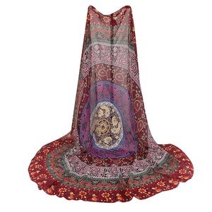 Round beach towel,Bohemia chiffon sarong wrap