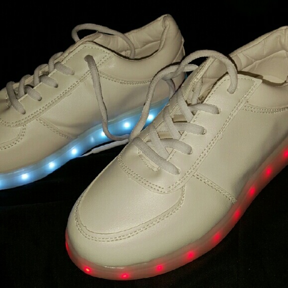 White light up sneakers! Never been worn.