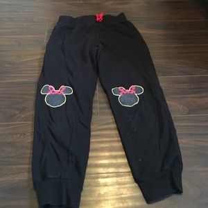 Black mini mouse joggers