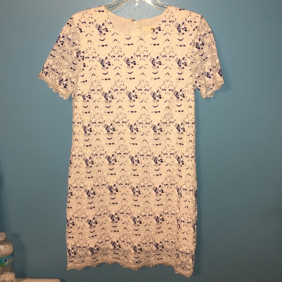 White Lace Shift Dress